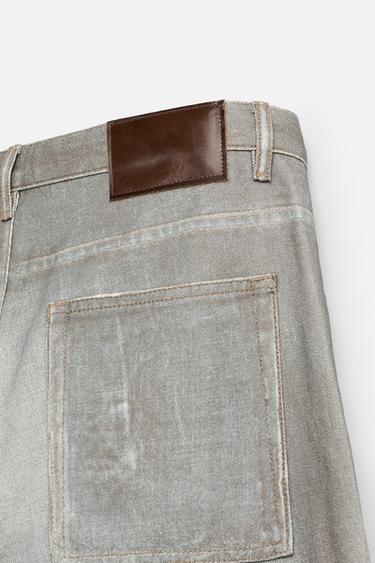 PRINTED BAGGY FIT JEANS - Blue by Zara - Image 9