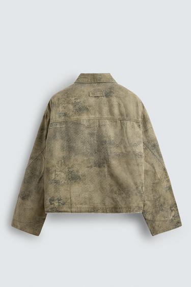 ABSTRACT PRINT BOXY FIT JACKET - Printed by Zara - Image 8