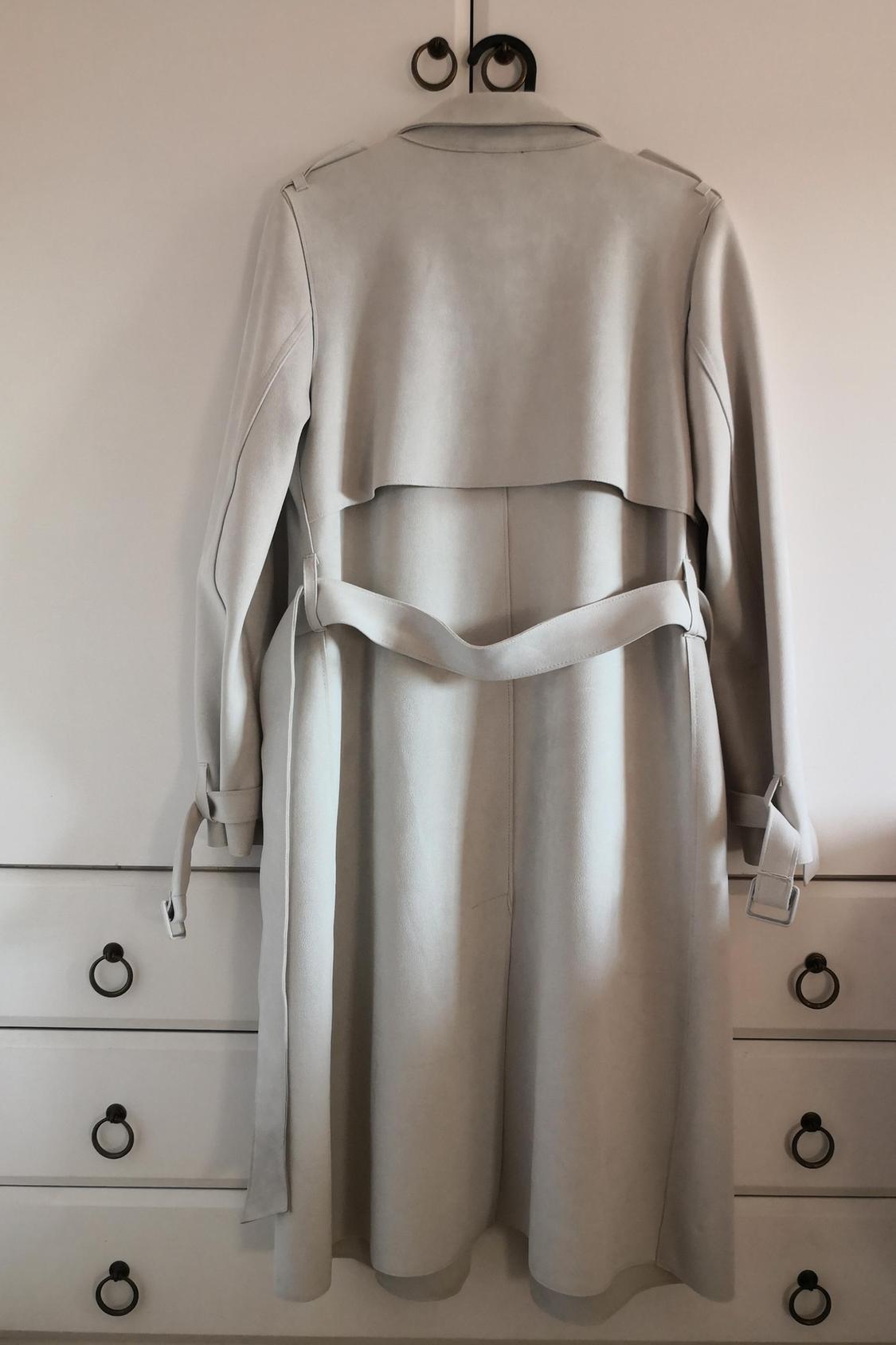 FAUX SUEDE TRENCH COAT - Image 3