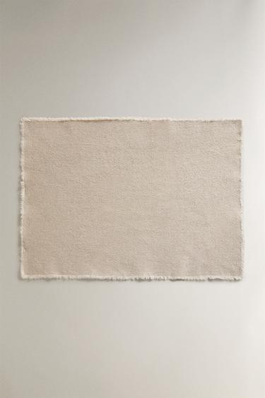 RUSTIC LINEN PLACEMAT - Light beige by Zara