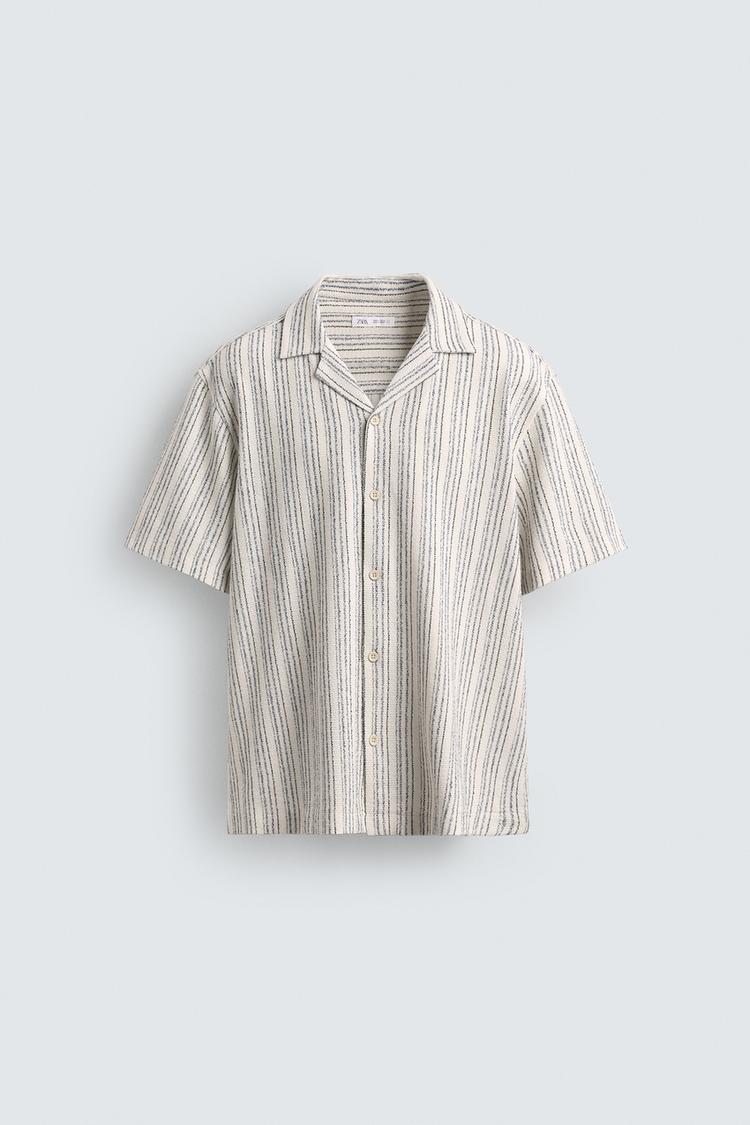 ZARA REGULAR FIT TEXTURED SHIRT
