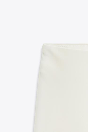 SATIN LACE SKIRT - Oyster-white by Zara - Image 8