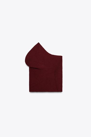 TOP ASYMÉTRIQUE EN MAILLE - Bordeaux de Zara - Image 4