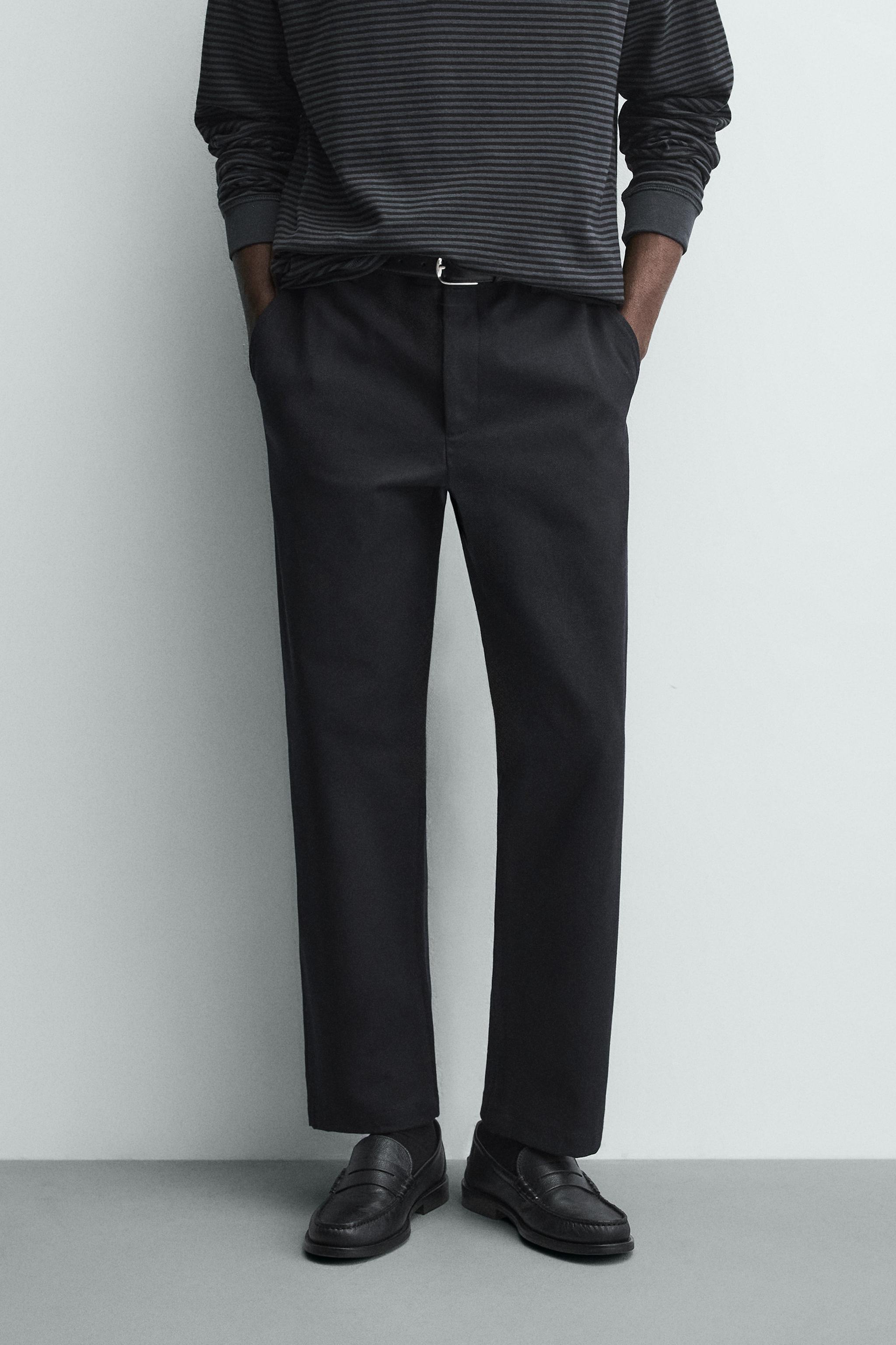 PANTALON STRAIGHT FIT STRUCTURÉ
