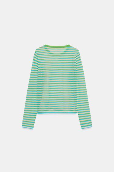FINE KNIT STRIPED JUMPER - striped by Zara - Image 7