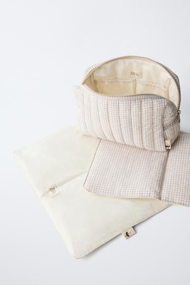 GINGHAM MATERNITY BAG - Gingham White by Zara - Image 8