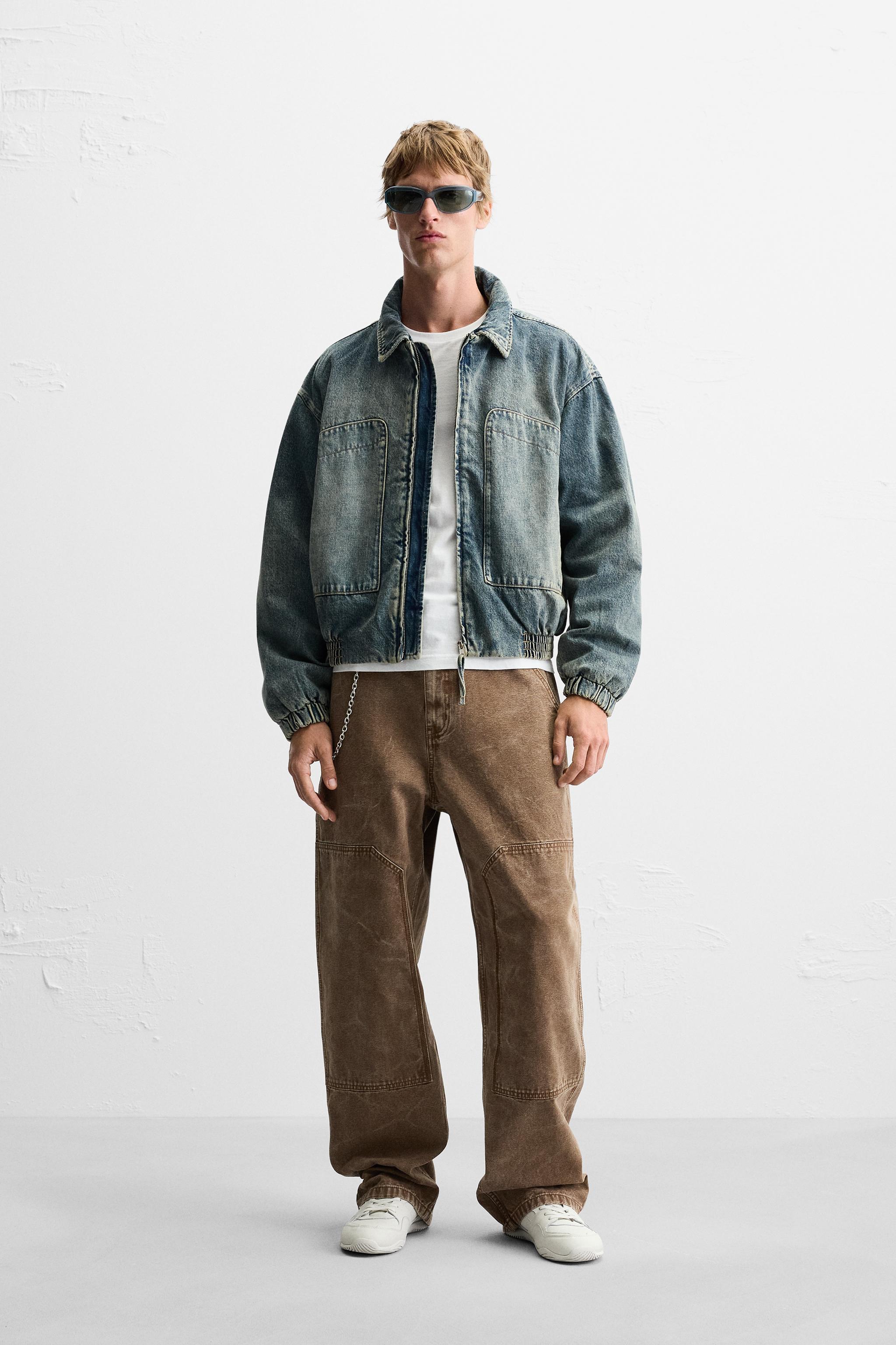 Basic denim jacket zara online