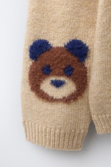 KNIT BEARS SWEATER - camel by Zara - Image 2