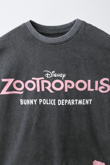 T-SHIRT EFFET DÉLAVÉ ZOOTOPIE © DISNEY - Gris anthracite de Zara - Image 4