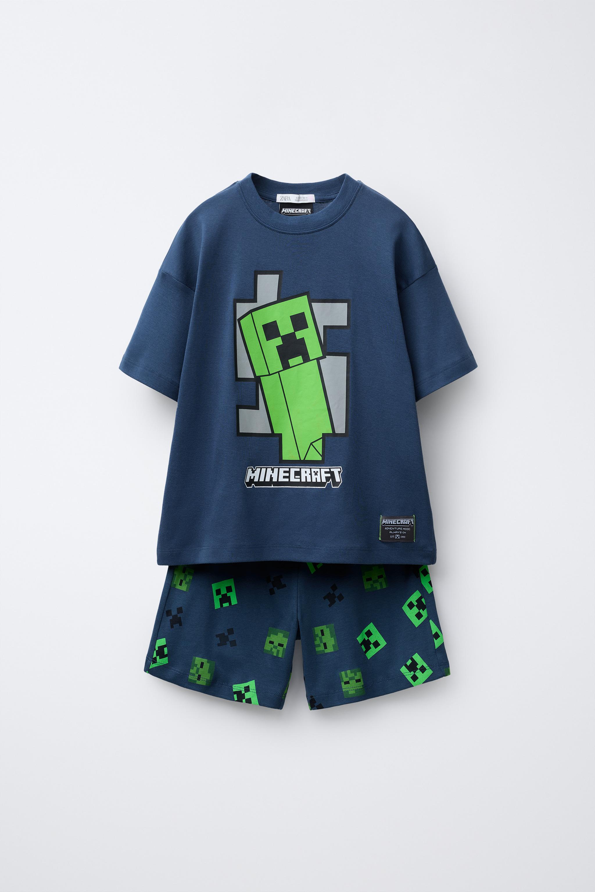 AGES 6-14 / MINECRAFT © MOJANG AB. ™ PYJAMAS - Blue | ZARA Singapore