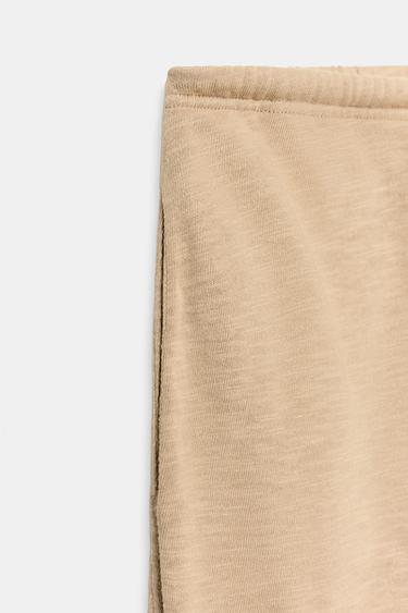 COTTON STRAIGHT TROUSERS - Light camel by Zara - Image 5