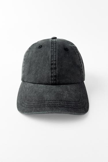 WASHED TWILL CAP - Grey by Zara