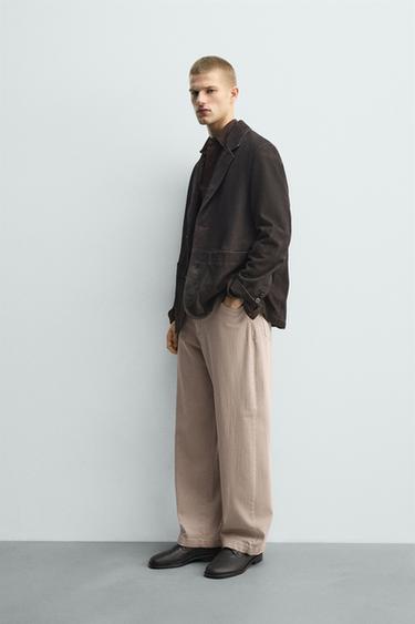 PANTALON COUPE DÉCONTRACTÉE - Rose pâle de Zara - Image 3
