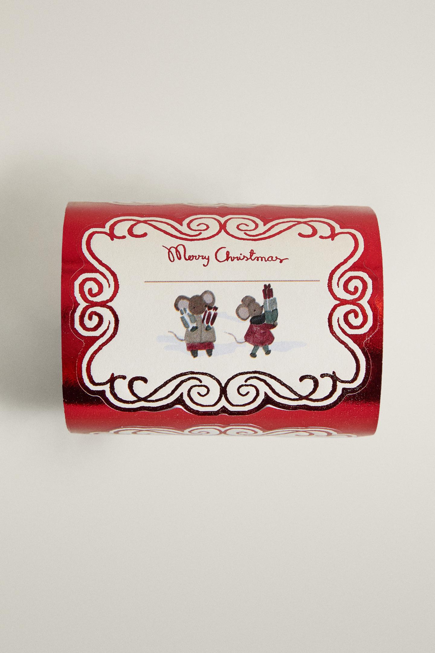 Zara Christmas Gift Stickers (Pack OF 50), цвет: Разноцветный