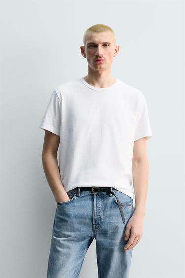 CAMISETA REGULAR FIT - Blanco de Zara