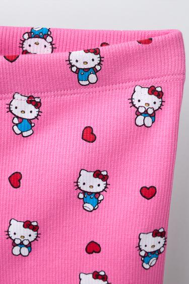 ENSEMBLE T-SHIRT ET LEGGING DE CYCLISTE HELLO KITTY © SANRIO - Fuchsia de Zara - Image 3