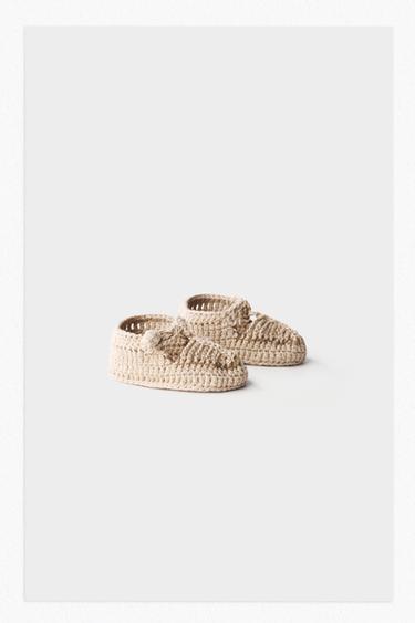 COTTON BOOTIES - Sand Brown by Zara