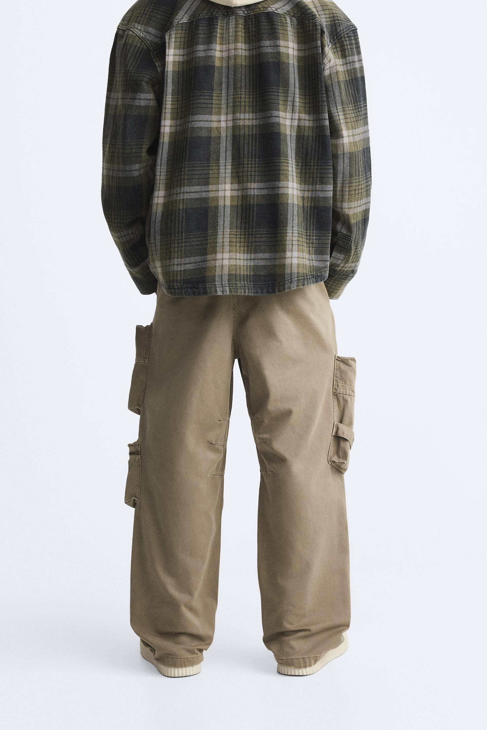 zara nylon utility cargo jogging pants - size medium – good market thrift  store