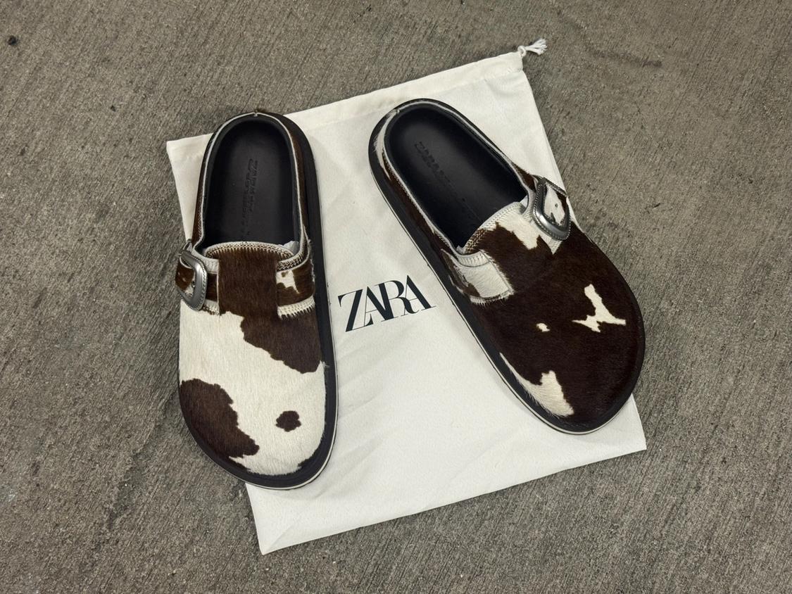 TWO JAYS COWHIDE LEATHER CLOGS SIZE 10 NEW - Image 3