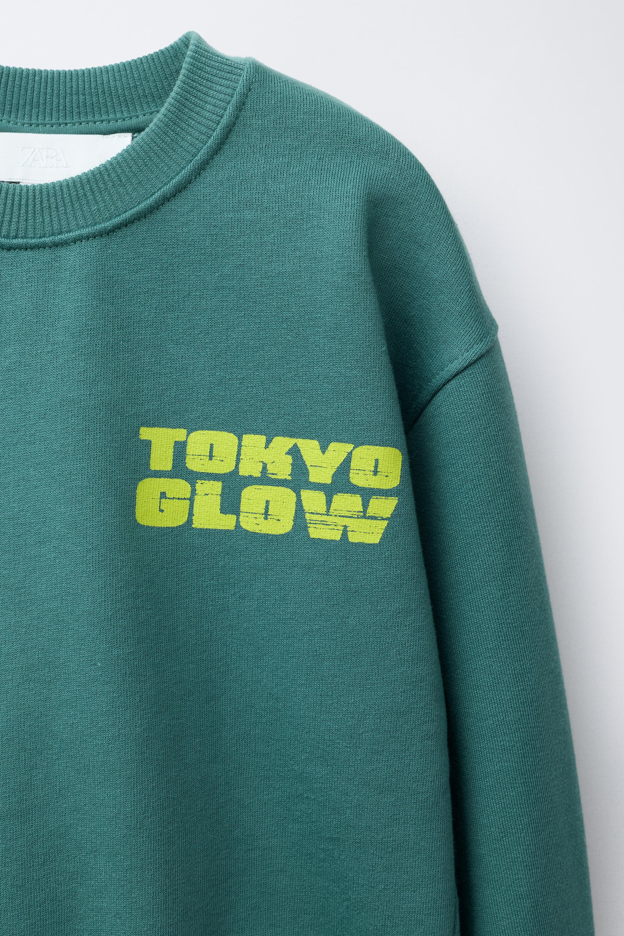 わたし PHOTOGRAPHY PRINT SWEATSHIRT - Green | ZARA United States