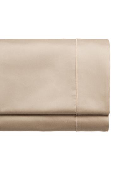 SATEEN FLAT SHEET (500 THREAD COUNT) - Taupe grey by Zara