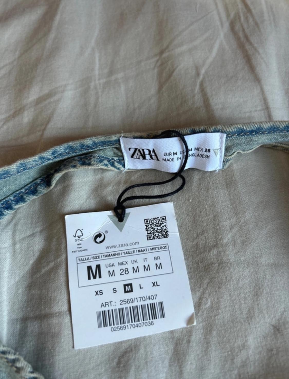 TRF DENIM SURPLICE TOP - Image 2