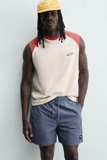PUKAS SURF X ZARA LONG SWIMMING TRUNKS - Blue by Zara - Image 4