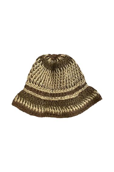 NWT ZARA BRAIDED BUCKET HAT SIZE S