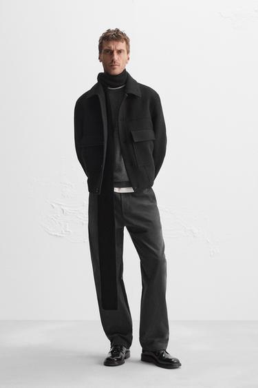 PANTALON STRAIGHT FIT SOFT - Gris antracita de Zara - Imagen 0