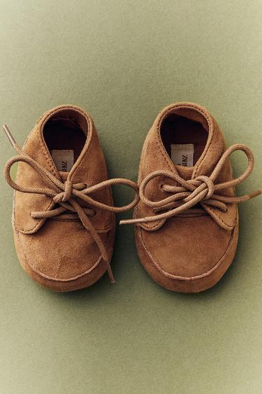 LACE-UP LEATHER BOOT BOOTIES - Brown by Zara - Image 5