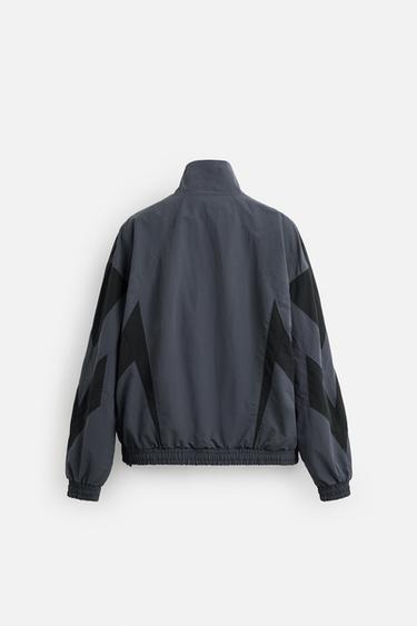 BLOUSON TECHNIQUE AVEC BLOCS DE COULEUR - bleu/noir de Zara - Image 7