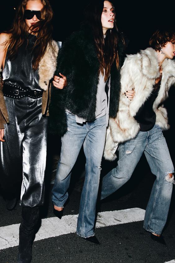 ASYMMETRIC SEQUIN GEORGETTE TOP