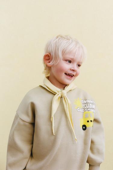 TAXI PRINT SWEATSHIRT - Light beige by Zara