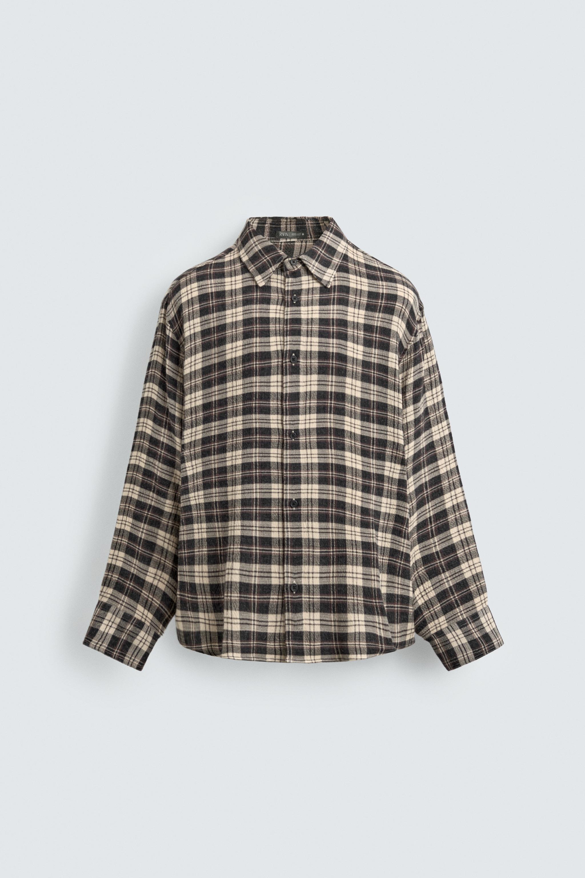 RELAXED FIT PLAID SHIRT