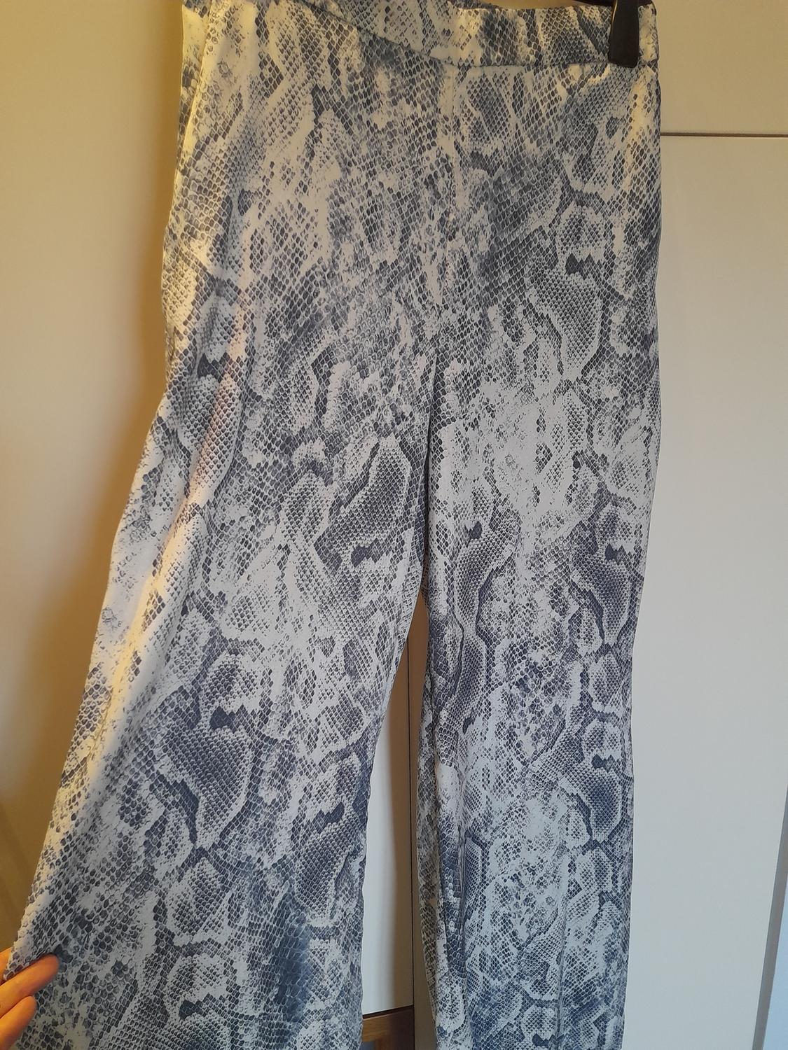 ANIMAL PRINT WIDE-LEG TROUSERS - Image 5