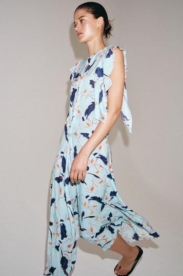 ROBE IMPRIMÉE ZW COLLECTION - Multicolore de Zara - Image 4
