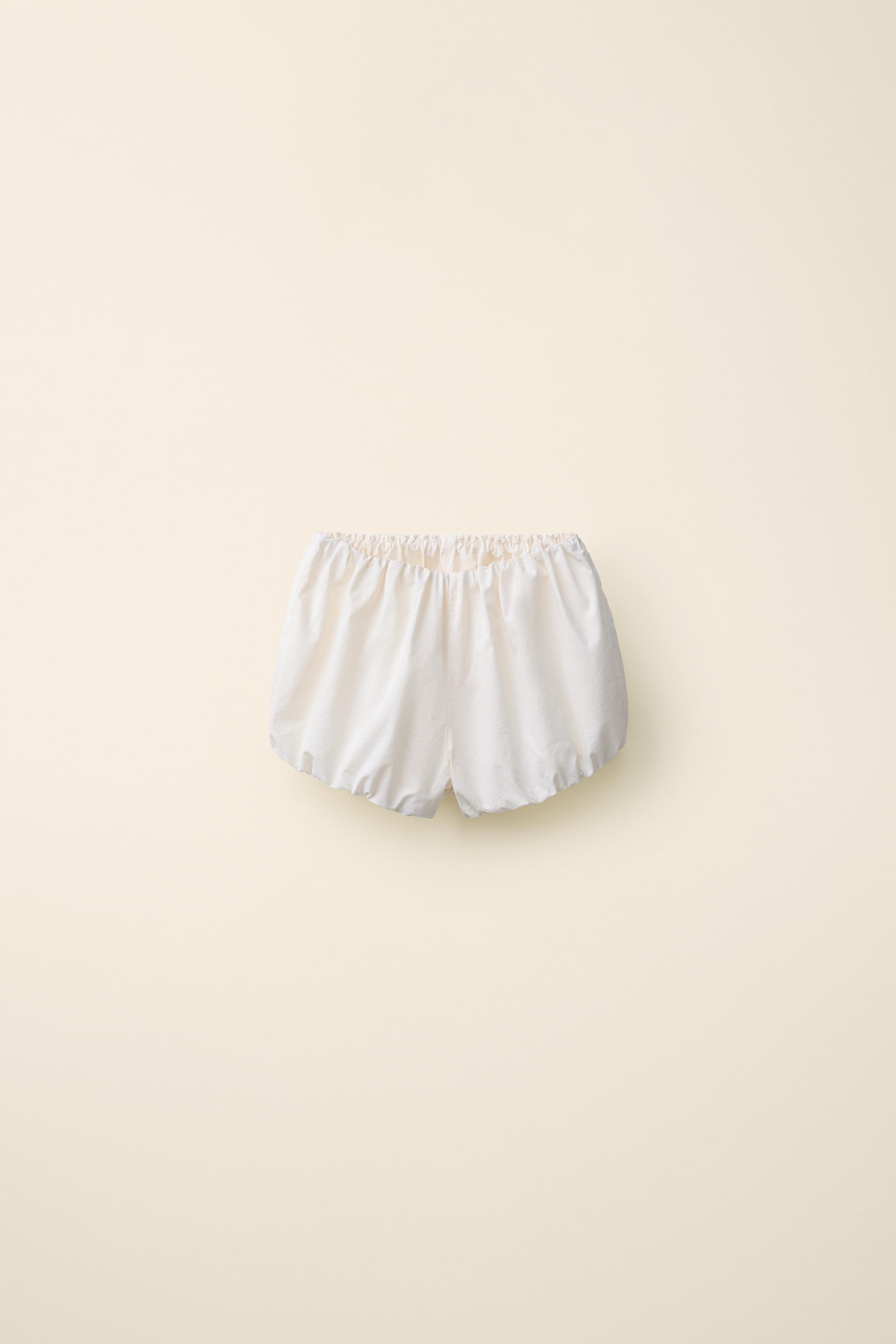 POPLIN BLOOMERS CREATED BY CARAMEL LONDON X ZARA — Vanilla
