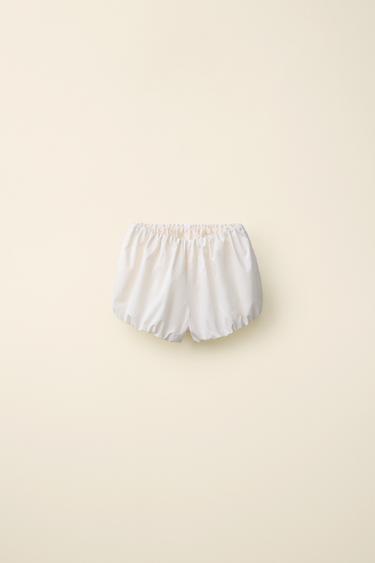 카라멜 런던 X 자라 콜라보 포플린 블루머 - Zara 바닐라