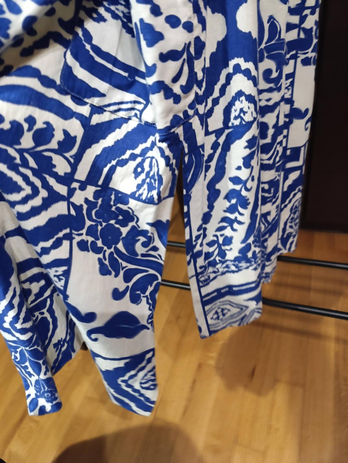 PRINTED LINEN BLEND KIMONO - Image 5