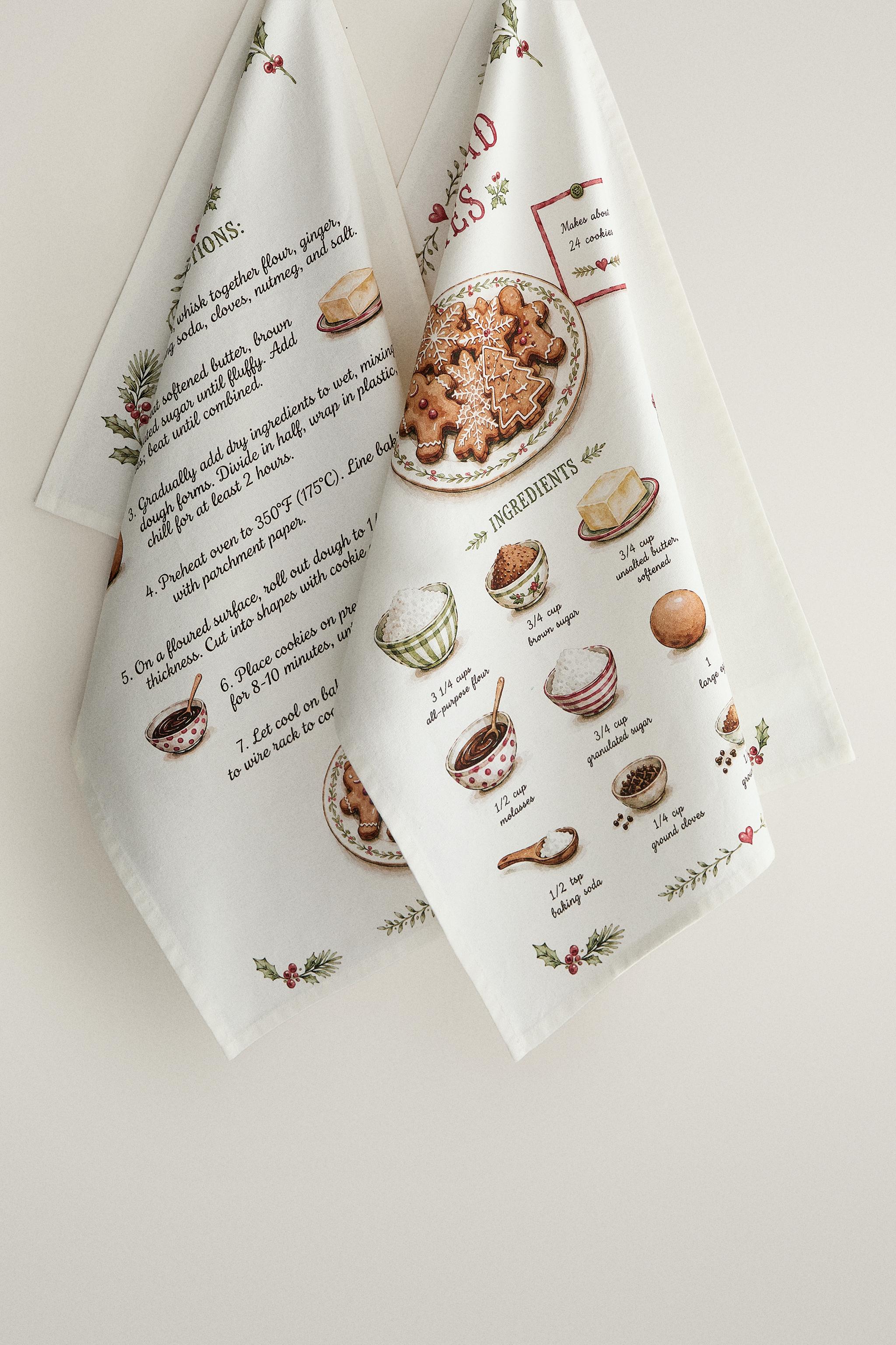GINGERBREAD CHRISTMAS KITCHEN TOWEL (PACK OF 2)