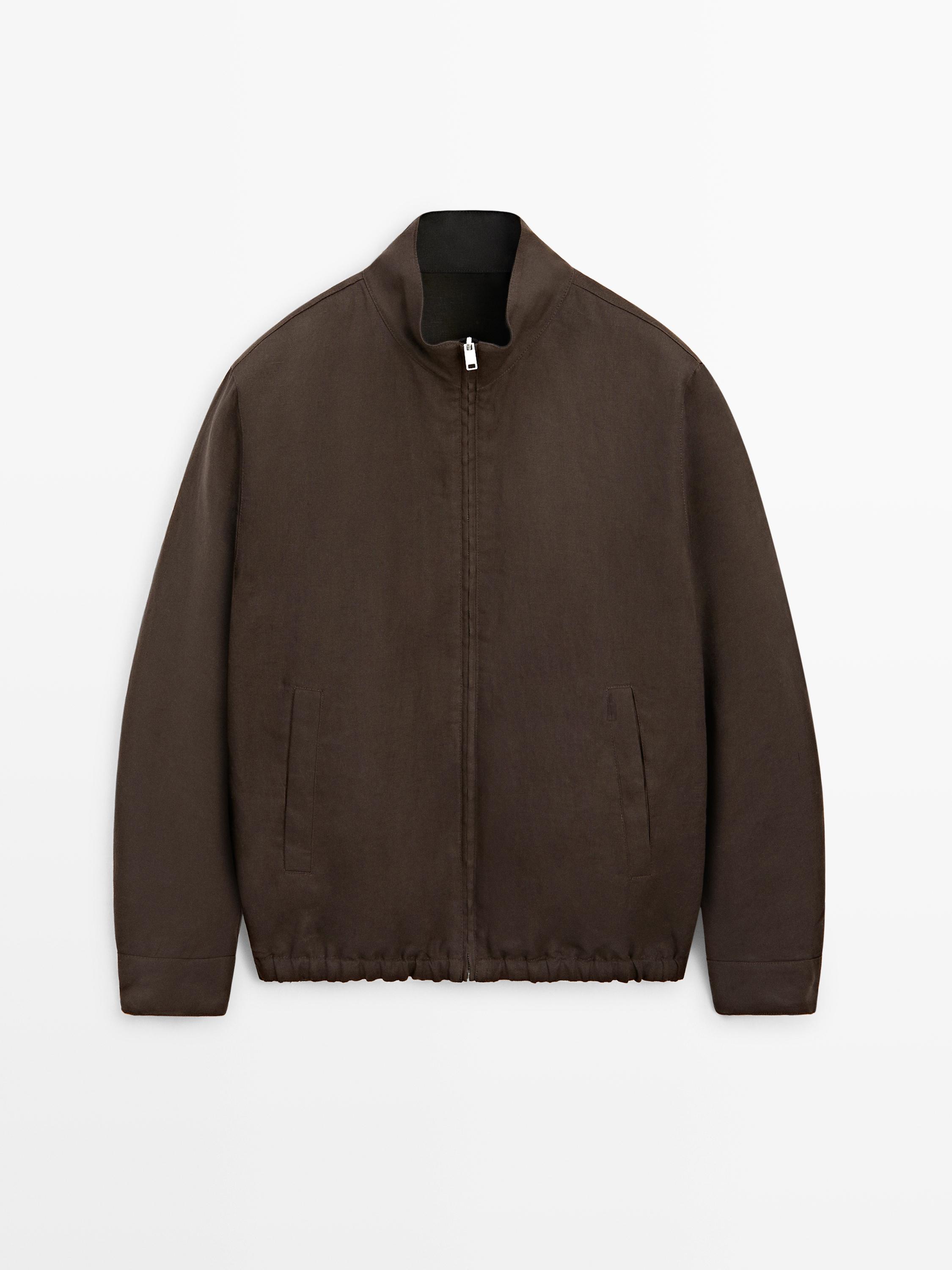 Reversible linen jacket