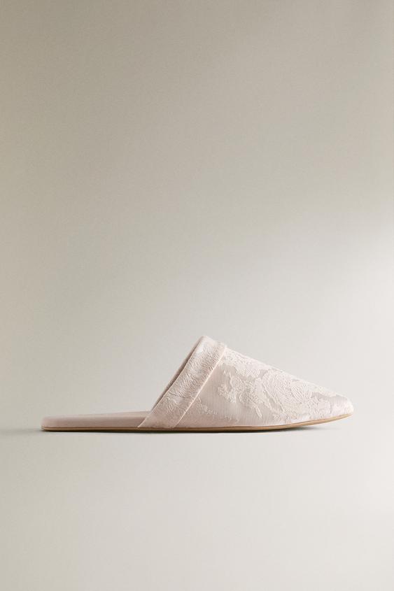 DAMASK MULE SLIPPERS - Pink by Zara - Image 0