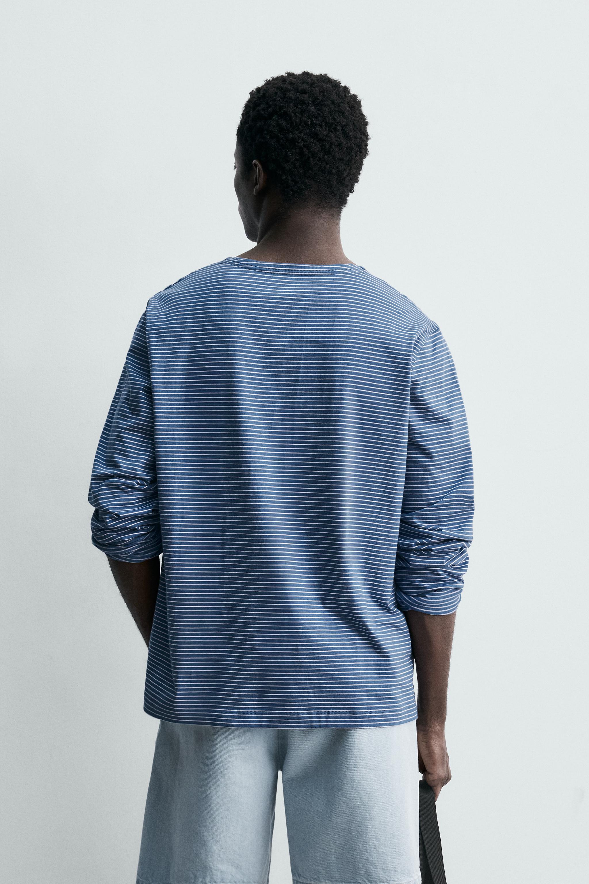 STRIPED JACQUARD T-SHIRT