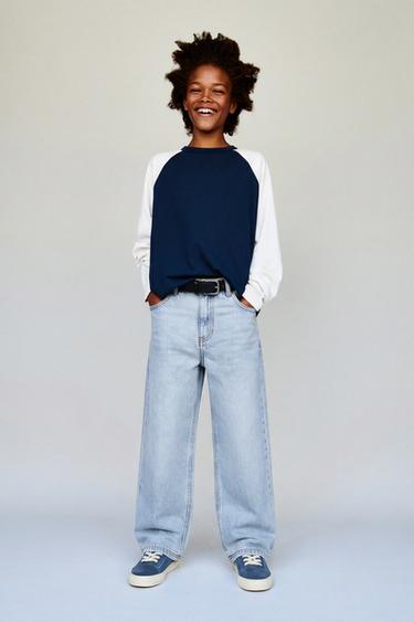 RELAXED BAGGY JEANS - Lichtblauw van Zara