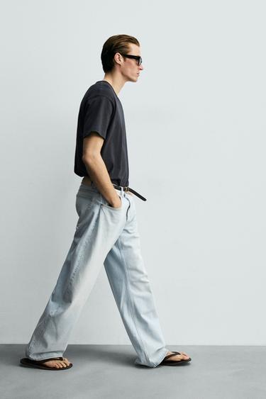 JEAN COUPE BALLON - Bleu clair de Zara - Image 5