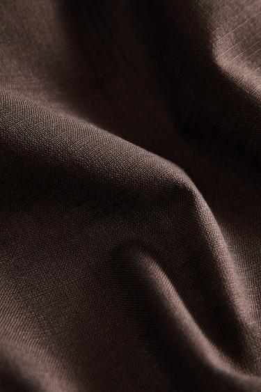 HEMSTITCHED COTTON TABLECLOTH - Brown by Zara - Image 3