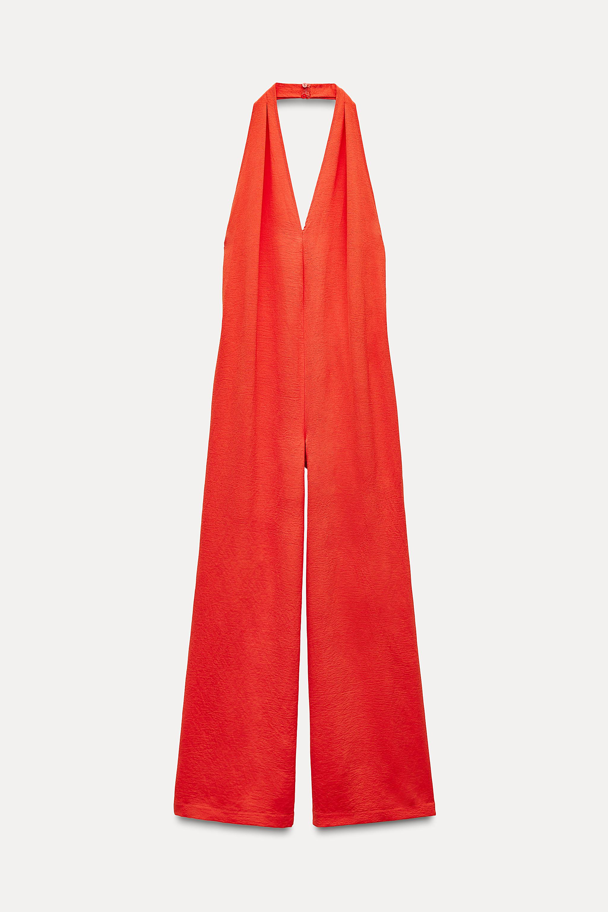 Jumpsuit rojo zara online