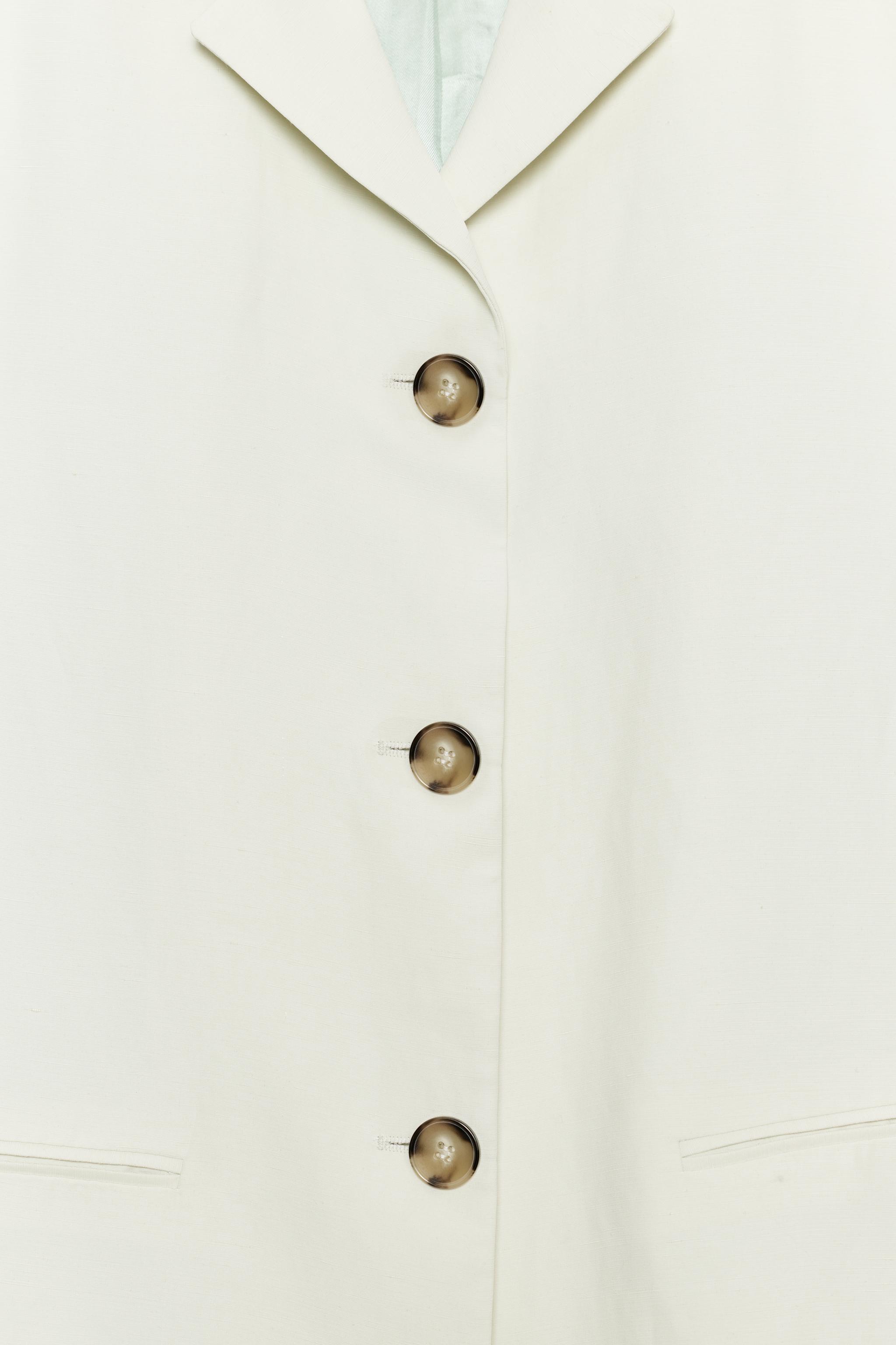 Zara ZW COLLECTION STRAIGHT LINEN BLAZER — фото 6