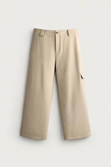 PANTALÓN CARGO RELAXED FIT - Tostado de Zara