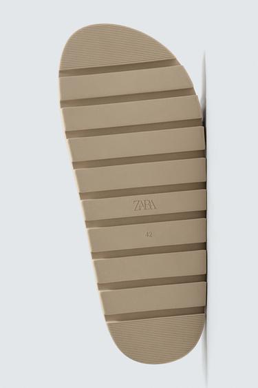CHUNKY LEATHER SANDALS - Beige by Zara - Image 3